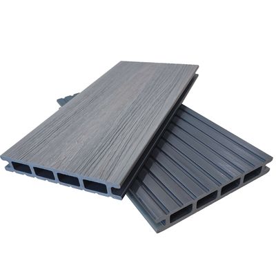 WPC Koekstrüzyon Zemin Kaplamasında Plastik Dayanıklılığa Sahip Doğal Ahşap Güzelliği 21 * 145mm