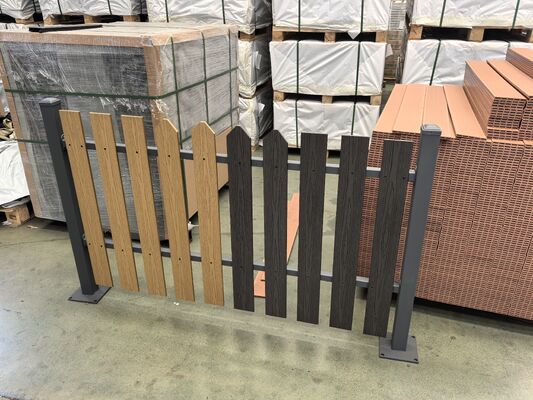 WPC Balkon Su Geçirmez Dış Mekan Zemin Sonu Kaplama WPC Kompozit Yük Paneli Sonu Süpürgelik Zemin Kaplaması WPC Güverte Sonu