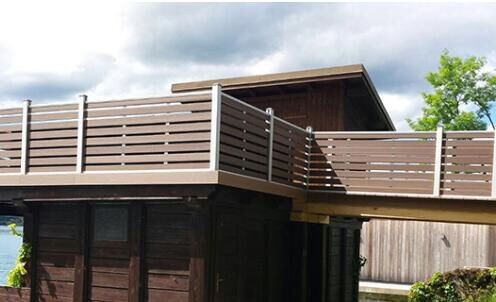 Ticari Bahçe için Hava Koşullarına Dayanıklı WPC Eskrim Paneli Düşük Bakım