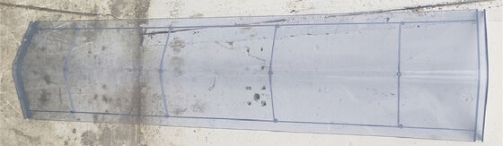 Rüzgara Dayanıklı Sınıf 8 Işık Şeffaf Çatı Çevre Dostu Montajı Kolay Açık WPC Panel Bahçe Alet Evi