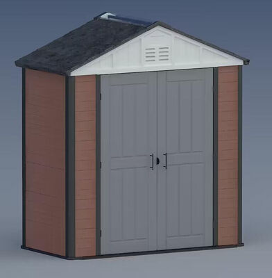 Su geçirmez Metal Aletler Depolama Kulübesi Arka Bahçe Alet Evi Açık Depolama Bahçe WPC Kulübesi