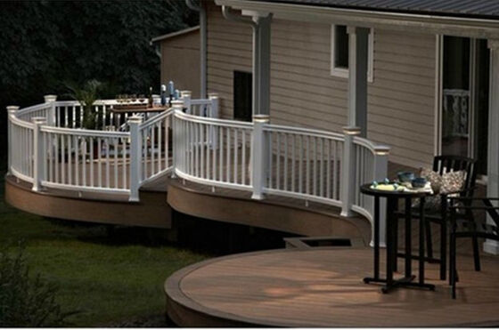 Okul Kampüsü Sınırı için 8FT Uzun WPC Eskrim Anti-Warp