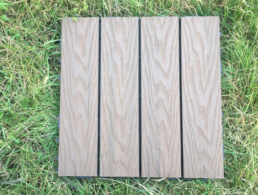 Toptan DIY WPC Güverte Fayansları Konut Kullanımı için 30 * 30CM Dayanıklı Dış Mekan Döşeme