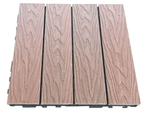 Bahçe için Kendinden Kilitlenen WPC Fayanslar, Alet Gerekmez, Hatalara Karşı Dayanıklı
