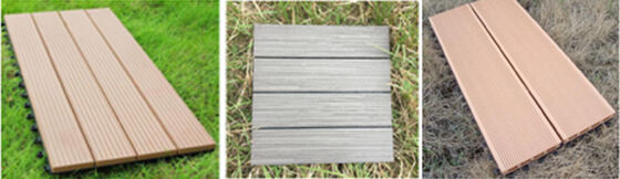 30x30CM Birbirine WPC Güverte Fayansları Ev Açık Alanları için DIY Veranda Döşeme