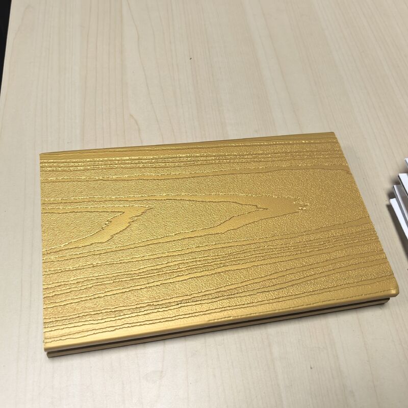 LÜKS PATINA GLIMMER ALTIN ​​DECK KAPLAMALI METALİK WPC PANELLER